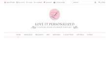 Tablet Screenshot of loveitpersonalized.com